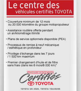 Centre Toyota certifié